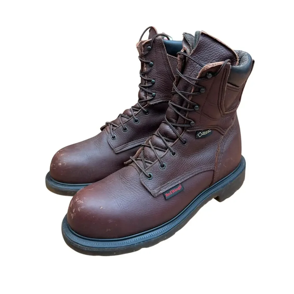 Red Wing Boots Men's size 11.5  Brown Leather Waterproof Soft Toe